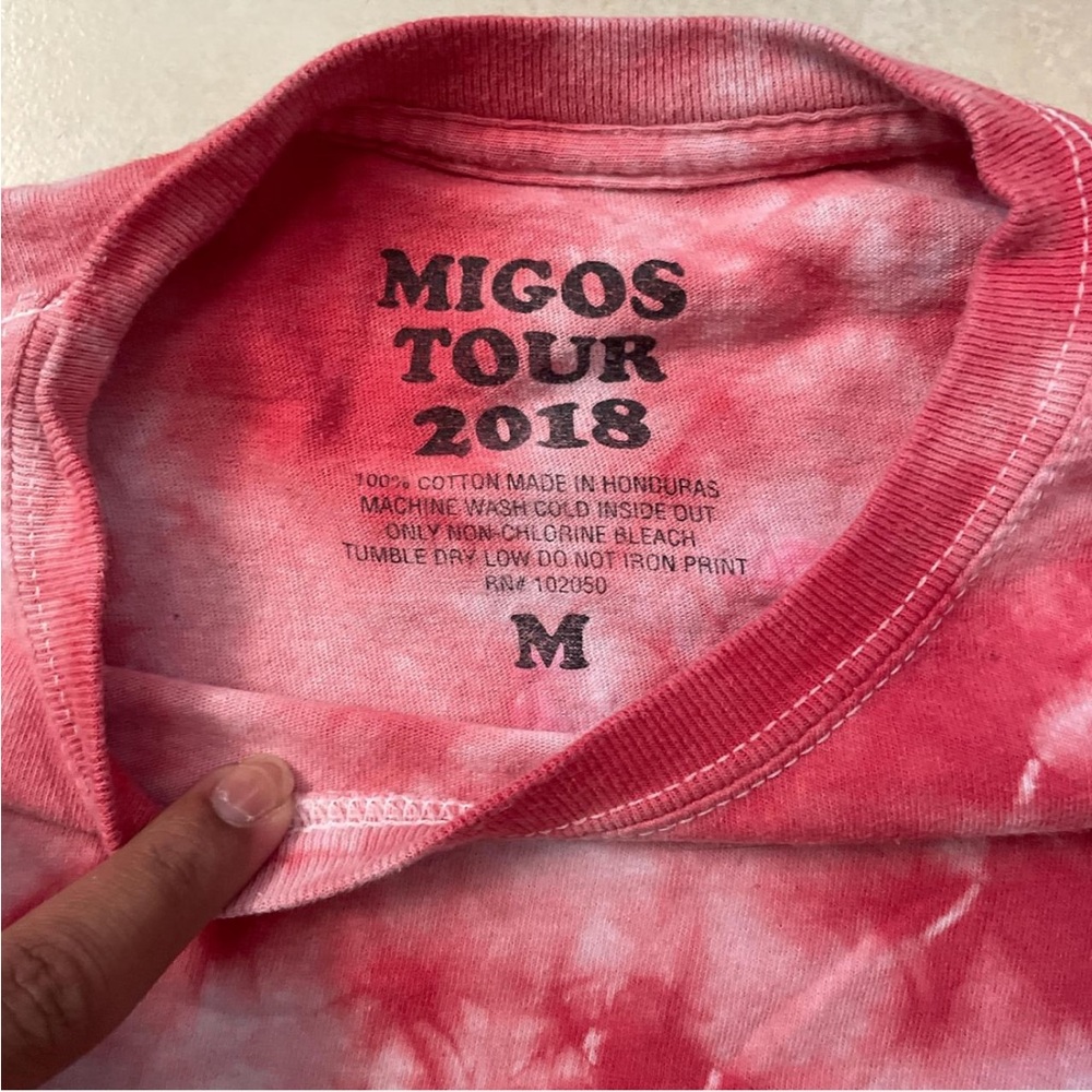 Migos Tour 2018 Red Tie-Dye Men's Short Sleeve Tee